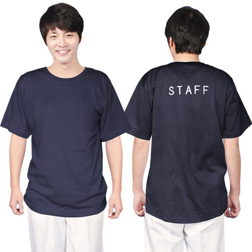 TS04 STAFF 반팔 면티 단체티 티셔츠 유니폼 업소용